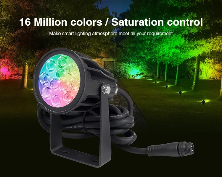 MiBoxer FUTC08A LED Garten Lampe 6W RGB-WW (RGB-CCT) Set mit 3 Stück IP65 DC24V – Bild 6