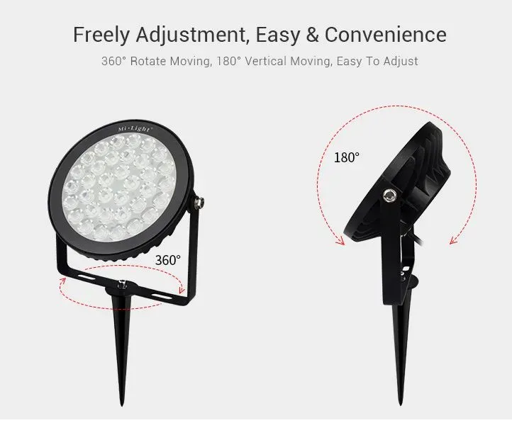 MiBoxer FUTC03 LED Garten Lampe 15W RGB-WW (RGB-CCT) mit Funk und WLAN IP65 230V – Bild 3