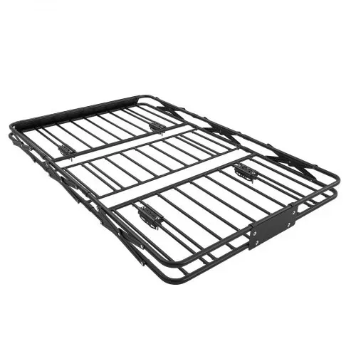 VEVOR Dachträgerkorb 1626 x 990 x 102 mm Dachgepäckkorb mit Klappmechanismus Tragkraft bis 90,72 kg Wetterfester Faltbarer Autodachkorb aus Legierungsstahl Dachtransportkorb Geeignet für SUVs Pickups – Bild 9