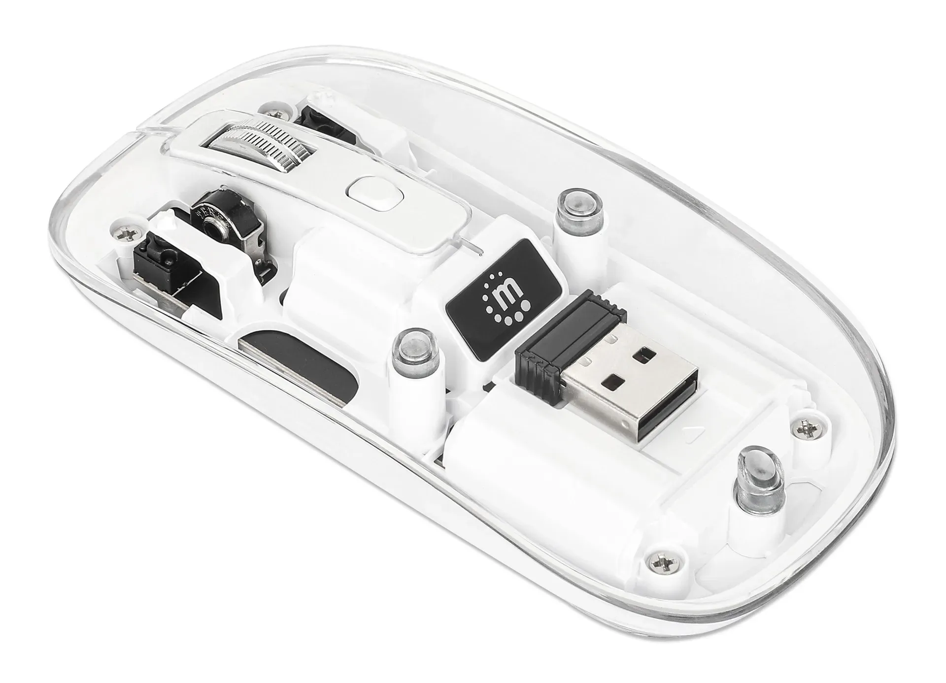 Manhattan 190275 Maus Universal Beidhändig RF Wireless Optisch 1600 DPI – Bild 5