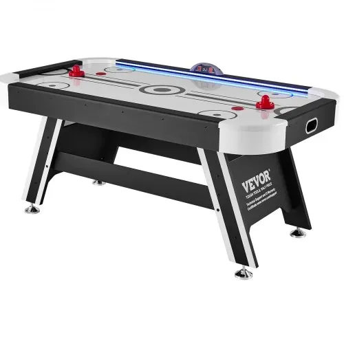 VEVOR Luftbetriebener Hockeytisch für den Innenbereich für Kinder & Erwachsene, LED-Sporthockeyspiel mit 2 Pucks, 2 Schiebern und elektronischem Punktesystem, Arcade-Gaming-Set für Spielzimmer – Bild 9