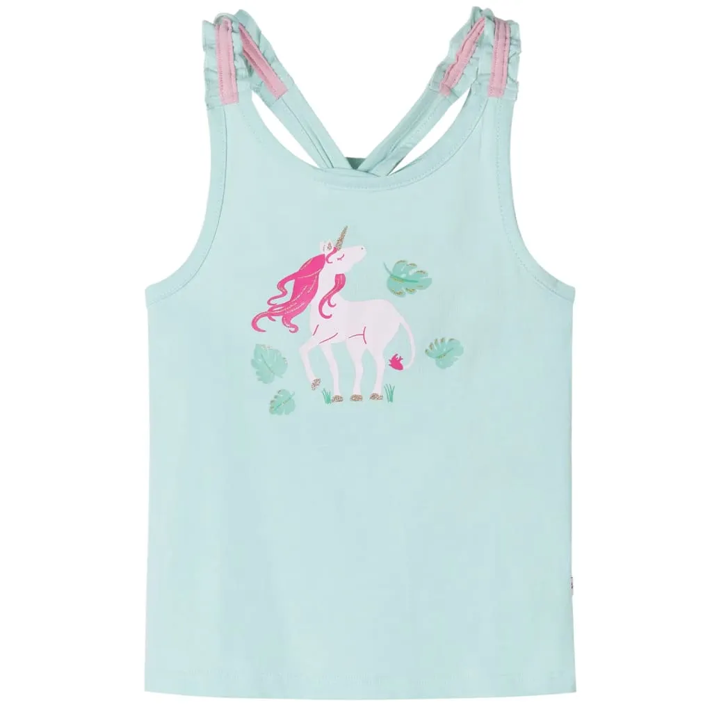 vidaXL Kinder-Tanktop Helles Minzgrün 92 vidaXL Kinder-Tanktop Helles Minzgrün 92