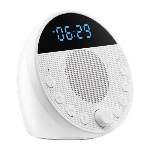 VEVOR Einschlafhilfe, White Noise Machine, 18 Musiktitel & 7-farbiges Nachtlicht, 5-in-1-Soundmaschine mit weißem Rauschen, 2 Alarmen, automatischer Abschaltfunktion & Speicherfunktion, Rauschgerät – Bild 10