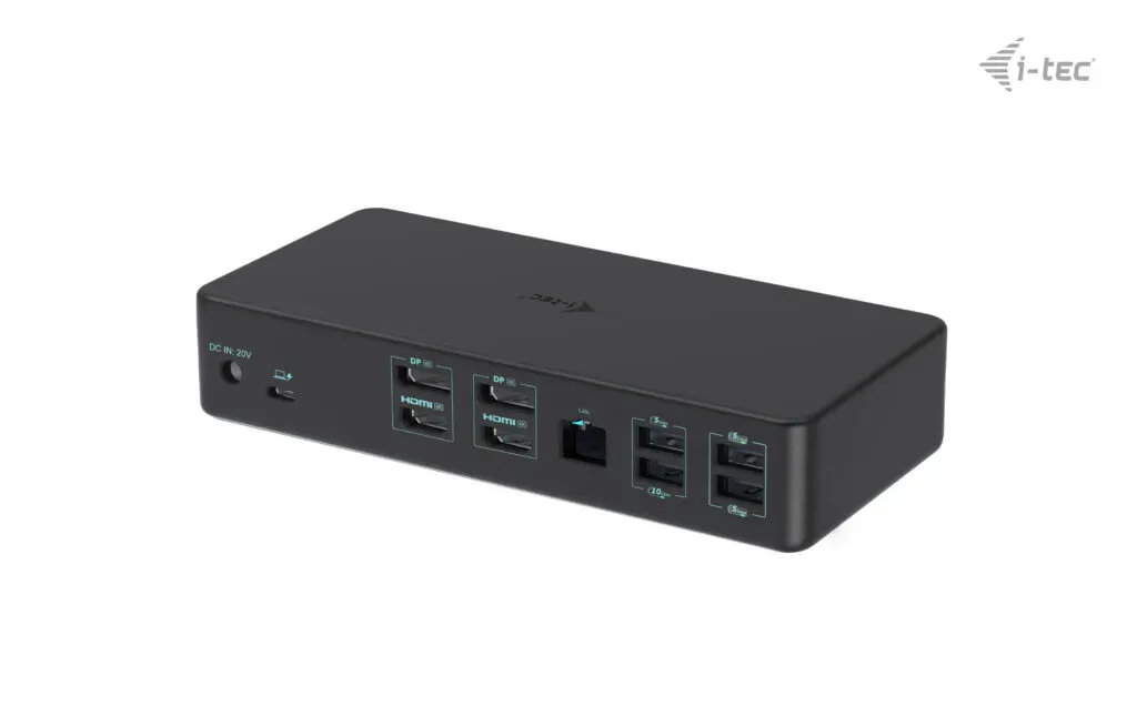 i-tec USB 3.0 / USB-C / Thunderbolt 3 Professional Dual 4K Display Docking Station Generation 2 + Power Delivery 100W – Bild 3