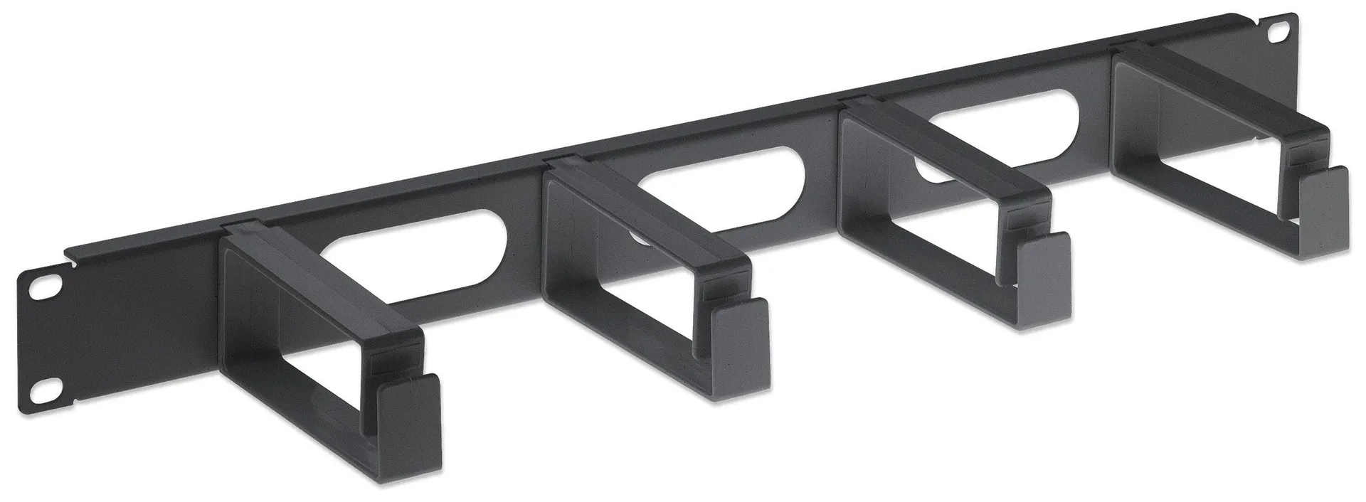 Intellinet Kabelmanagement für 19″-Schränke, 1 HE, 4 große Kunststoffringe, schwarz Intellinet Kabelmanagement für 19″-Schränke, 1 HE, 4 große Kunststoffringe, schwarz