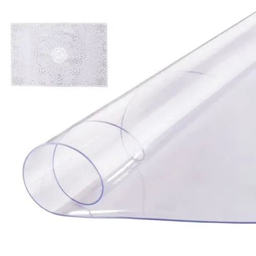 VEVOR Kunststoff-Tischdecke, 42 x 42 Zoll, 2,0 mm dick, transparenter Tischschutz, runde PVC-Schreibtischunterlage, wasserdichte und leicht zu reinigende Schreibtischunterlage, Tischdecke, für Büro, Kommode, Esszimmertisch, Nachttisch VEVOR Kunststoff-Tischdecke, 42 x 42 Zoll, 2,0 mm dick, transparenter Tischschutz, runde PVC-Schreibtischunterlage, wasserdichte und leicht zu reinigende Schreibtischunterlage, Tischdecke, für Büro, Kommode, Esszimmertisch, Nachttisch