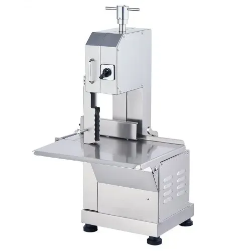 VEVOR Kommerzielle Fleischknochen Sägemaschine 2200 W, 1000 kg/h Knochenschneidemaschine Gefrorene Fleisch Knochen Schneidemaschine, 0-180 mm Einstellbare Dicke Knochensäge 470 x 530 mm Arbeitstisch – Bild 9