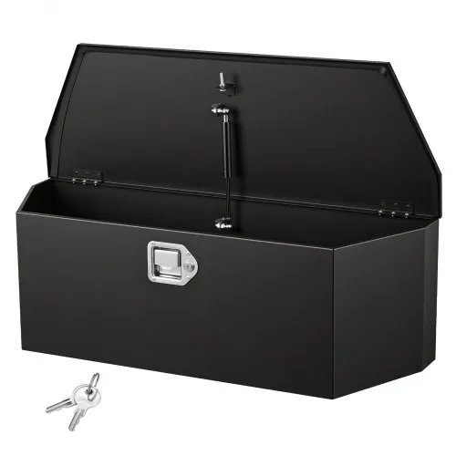 VEVOR Deichselbox Truckbox 914 x 314 x 305 mm aus Stahl, 50 kg Belastbare Werkzeugaufbewahrungsbox mit Schloss & Schlüsseln, Anhängerbox für Pickup-Ladeflächen Wohnmobile SUVs Geländewagen, Schwarz VEVOR Deichselbox Truckbox 914 x 314 x 305 mm aus Stahl, 50 kg Belastbare Werkzeugaufbewahrungsbox mit Schloss & Schlüsseln, Anhängerbox für Pickup-Ladeflächen Wohnmobile SUVs Geländewagen, Schwarz