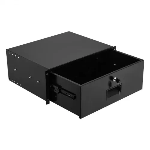 VEVOR 4U-Rackschublade, 22,68 kg, abschließbares Serverschrankgehäuse, Schiebeschublade mit Schloss & Kabelmanagementlöchern, für 482 mm Netzwerkschrank-AV-Rack oder Schrankgehäuse – Bild 9