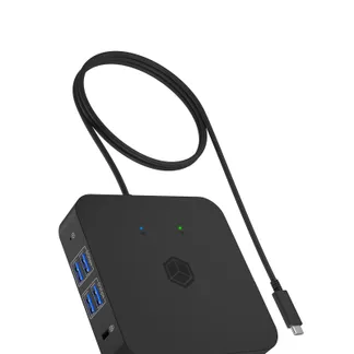 ICY BOX IB-DK4090-C, 12 in 1 DisplayLink® Hybrid Notebook DockingStation, 3x HDMI® 2.0, Gigabit LAN, 4x USB 3.2 Gen 1 Type-A, 2x USB 3.2 Gen 2 Type-C®, 1x Hea ICY BOX IB-DK4090-C, 12 in 1 DisplayLink® Hybrid Notebook DockingStation, 3x HDMI® 2.0, Gigabit LAN, 4x USB 3.2 Gen 1 Type-A, 2x USB 3.2 Gen 2 Type-C®, 1x Hea