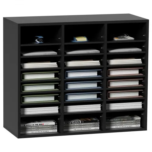 VEVOR Briefablage Schreibtisch Organizer 997 x 305 x 680 mm, 2,3–5,6 cm Einstellbar A4 Stapelbar Quer, Papierablage, Aufbewahrung Schreibtisch Ablagesystem Organisation, Ablage (Schwarz, 3 x 8 Fächer) VEVOR Briefablage Schreibtisch Organizer 997 x 305 x 680 mm, 2,3–5,6 cm Einstellbar A4 Stapelbar Quer, Papierablage, Aufbewahrung Schreibtisch Ablagesystem Organisation, Ablage (Schwarz, 3 x 8 Fächer)