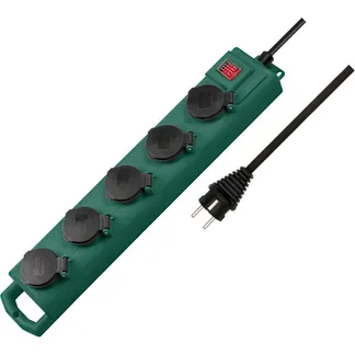 Super-Solid SL 554 IP54 Garten-Steckdosenleiste, 5-fach mit Schalter Super-Solid SL 554 IP54 Garten-Steckdosenleiste, 5-fach mit Schalter