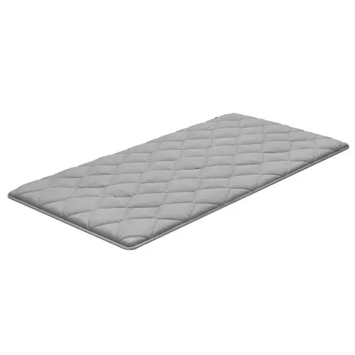 VEVOR japanische Futon-Matratze (2032 x 991 x 63,5 mm), faltbare Tatami (Einzelbettgröße), Bodenmatratze mit Aufbewahrungstasche & Befestigungsmaterial, 9-lagige Schlafmatte für Meditation Yoga, Grau – Bild 9