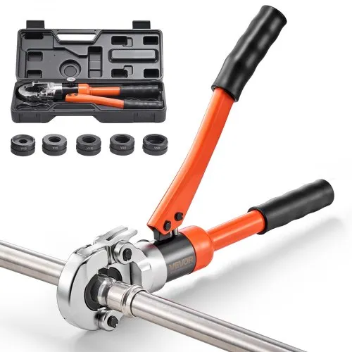 VEVOR Presszange Hydraulik V-Kontur, Rohrpresszange für Edelstahlrohr, Crimpzange mit Backen V12, V15, V18, V22, V28 & Tragekoffer, Presswerkzeug-Set für Sanitärreparaturen & -installationen VEVOR Presszange Hydraulik V-Kontur, Rohrpresszange für Edelstahlrohr, Crimpzange mit Backen V12, V15, V18, V22, V28 & Tragekoffer, Presswerkzeug-Set für Sanitärreparaturen & -installationen
