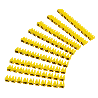 Kabelmarker-Clips McPower, bedruckt mit Buchstaben, Kabeldurchmesser bis 3mm Kabelmarker-Clips McPower, bedruckt mit Buchstaben, Kabeldurchmesser bis 3mm