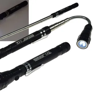 Teleskop Pick-Up Werkzeug mit LED Je 1 Magnet Kopf+Fuß, Schwanenhals Teleskop Pick-Up Werkzeug mit LED Je 1 Magnet Kopf+Fuß, Schwanenhals