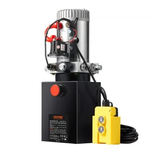VEVOR Hydraulikpumpe Hydraulikaggregat 12 V Hydraulikaggregat 1600 W, Einfachwirkende Hydraulikpumpe Hydraulic Power Pack, 7,57 L Tank Hand Pump Hydraulikaggregat, für Aufzüge, Gabelstapler usw. – Bild 8