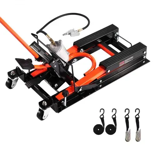 VEVOR Motorradheber Motorradhebebühne hydraulischer & pneumatischer & rollbarer Motorradlift mit 119-381 mm Höhenbereich, Fahrradreparatur-Heber (680 kg belastbar) mit abnehmbarer Rampe VEVOR Motorradheber Motorradhebebühne hydraulischer & pneumatischer & rollbarer Motorradlift mit 119-381 mm Höhenbereich, Fahrradreparatur-Heber (680 kg belastbar) mit abnehmbarer Rampe