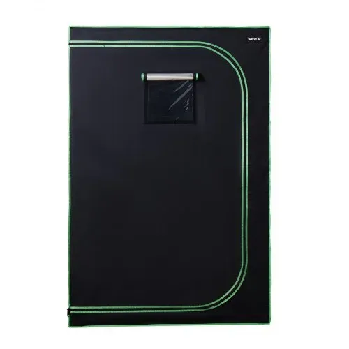 VEVOR Growzelt, 120x60x180 cm, Growbox 600D hochreflektierendes Mylar, Indoor-Pflanzenzelt mit Beobachtungsfenster, Bodenwanne & Reißverschluss, Gewächshaus Zuchtzelte für Obst, Blumen & Gemüse – Bild 8