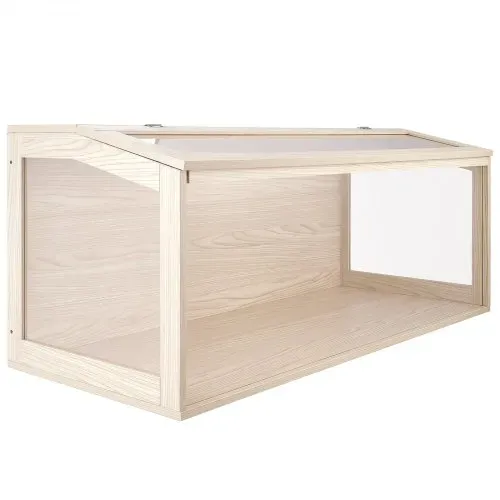 VEVOR Hamsterkäfig Nagerkäfig Nagarium Hamstergehege Holz 1220x510x510mm, 270°-Sichtfenster Nagersicher mit Deckel Belüftung für Goldhamster Zwerghamster Meerschweinchen Rennmäuse – Bild 9