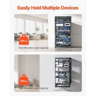 VEVOR 20U Open Frame Netzwerk-Rack, 585 mm Tiefe, Wandmontage oder Stand-Server-Rack, 4-Pfosten-Konstruktion, mit belüfteten Regalen & Montagezubehör, für Netzwerk-IT-Geräte & AV-Ausrüstung VEVOR 20U Open Frame Netzwerk-Rack, 585 mm Tiefe, Wandmontage oder Stand-Server-Rack, 4-Pfosten-Konstruktion, mit belüfteten Regalen & Montagezubehör, für Netzwerk-IT-Geräte & AV-Ausrüstung