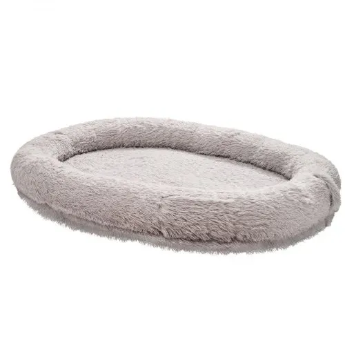 VEVOR Hundebett für Menschen & Hunde, 176x122x24 cm, Memory-Schaum-Hundebett in Menschengröße, mit Seitentasche, Griff & Reißverschluss, abnehmbarer, maschinenwaschbarer Bezug, Hochflor, Grau – Bild 9