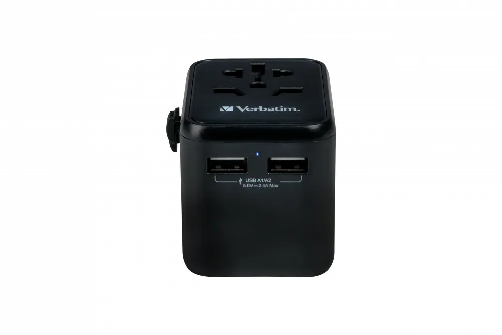 Verbatim 49543 Netzstecker-Adapter Universal Schwarz – Bild 2
