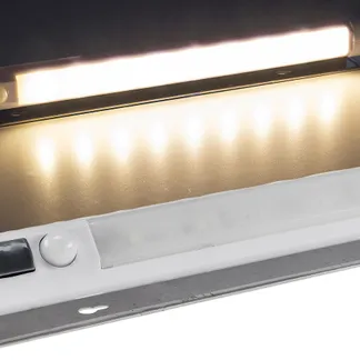 LED Unterbauleuchte mit Bewegungsmelder Batteriebet., 9 SMD LEDs, 80lm, warmweiß LED Unterbauleuchte mit Bewegungsmelder Batteriebet., 9 SMD LEDs, 80lm, warmweiß