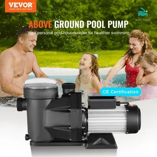 VEVOR 2 PS Aufstellpoolpumpe, 220 V-240 V, 1450/2860 U/min Doppelgeschwindigkeitspumpe 1800 W, 33000 l/h max. Durchfluss, leistungsstarke Pumpe, energiesparende Schwimmbadpumpe für Aufstellpools, CE-Zertifizierung VEVOR 2 PS Aufstellpoolpumpe, 220 V-240 V, 1450/2860 U/min Doppelgeschwindigkeitspumpe 1800 W, 33000 l/h max. Durchfluss, leistungsstarke Pumpe, energiesparende Schwimmbadpumpe für Aufstellpools, CE-Zertifizierung