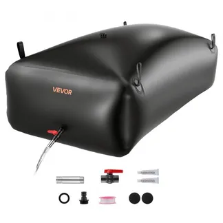 VEVOR Wasserspeicherblase, 1000 L Wassersack mit Wasserhahn, Faltbarer & Tragbarer Wasserbeutel aus 1000D PVC, Wasserspeicher für Bewässerungssystem, Trockenheitsresistenz & Katastrophenfälle, Schwarz VEVOR Wasserspeicherblase, 1000 L Wassersack mit Wasserhahn, Faltbarer & Tragbarer Wasserbeutel aus 1000D PVC, Wasserspeicher für Bewässerungssystem, Trockenheitsresistenz & Katastrophenfälle, Schwarz