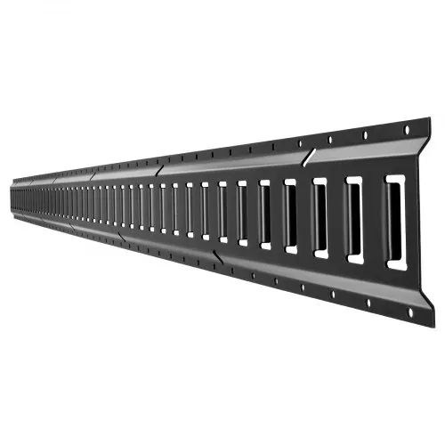 VEVOR E-Track-Zurrschienen-Set, 4er-Pack 2,3 m E-Track-Schienen, 26-tlg., inkl. 2 Ratschengurten & 8 O-Ringen & 8 Zurrgurten mit D-Ring & 8 Endkappen, für Garagen, Lieferwagen, Anhänger, Motorräder – Bild 10