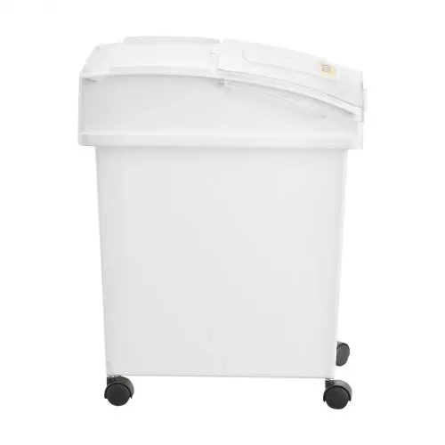 VEVOR Mehl und Reis Behälter Kapazität 15 kg, 3 Stück Aufbewahrungsbox Küche 25 x 35,5 x 43 cm, dreifach Vorratsdosen weiß Speicherung für Getreide und anderen Trockenwaren – Bild 10