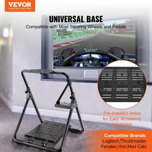 VEVOR Lenkradständer 600–830mm Gamesitz 0°-40° Spielsitz aus Stahlrahmen Rennsimulator für Rennspiele Spielsitz Rennsitz Racing Sitz für Logitech Thrustmaster Fanatec Hori und Mad Catz VEVOR Lenkradständer 600–830mm Gamesitz 0°-40° Spielsitz aus Stahlrahmen Rennsimulator für Rennspiele Spielsitz Rennsitz Racing Sitz für Logitech Thrustmaster Fanatec Hori und Mad Catz