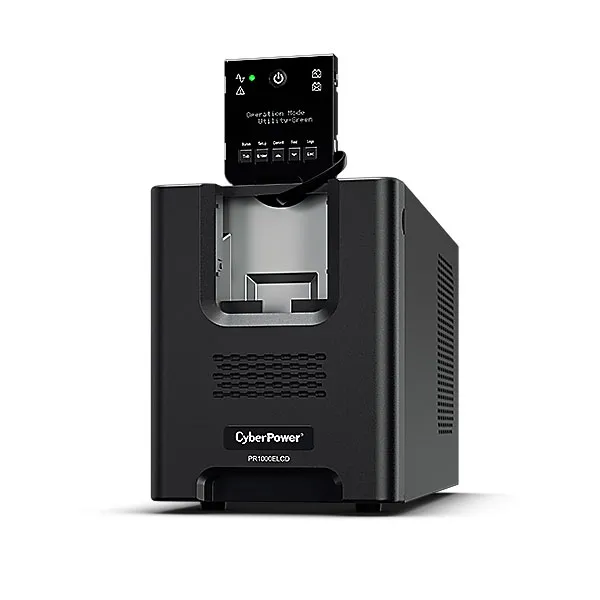 CyberPower USV, PR Tower-Serie, 1000VA/900W, Line-Interactive, reiner Sinus, LCD, USB/RS232, – Bild 2