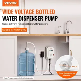 VEVOR Pumpsystem für Flaschenwasserspender 5 Gal Spendersystem, automatischer elektrischer Wasserspender, Wasserkrugpumpe mit Einzeleinlass, kompatibel mit Kaffee-/Teemaschinen, ohne Eimer VEVOR Pumpsystem für Flaschenwasserspender 5 Gal Spendersystem, automatischer elektrischer Wasserspender, Wasserkrugpumpe mit Einzeleinlass, kompatibel mit Kaffee-/Teemaschinen, ohne Eimer