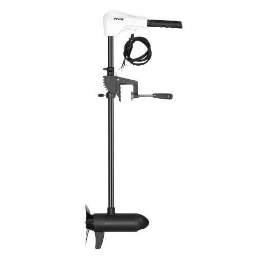 VEVOR Elektro Außenborder, Bootsmotor Heckmontage, 12 V, 25 kg Schub, 8-Gang Trolling Motor mit Batterieanzeige, für Kajaks, Fischerboote auf Süß-/Salzwasser, 76 cm Schaft VEVOR Elektro Außenborder, Bootsmotor Heckmontage, 12 V, 25 kg Schub, 8-Gang Trolling Motor mit Batterieanzeige, für Kajaks, Fischerboote auf Süß-/Salzwasser, 76 cm Schaft