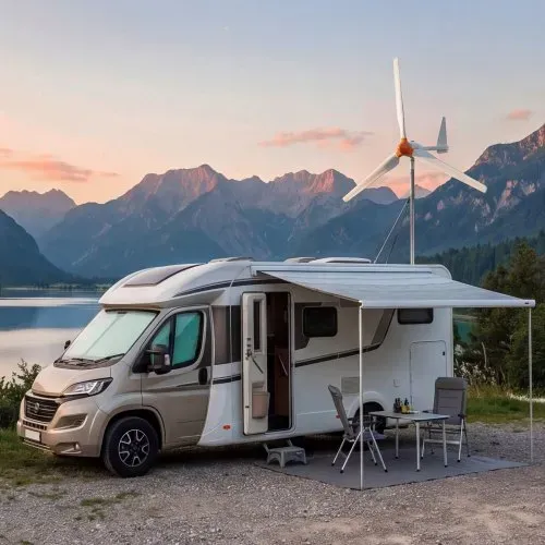 VEVOR 1500W 24V Horizontale Windkraftanlage mit Wind- & Solar-Hybridregler, 3 Rotorblätter, 3-Phasen-Wechselstrom, IP67 & Überladeschutz, MPPT- & PWM-Hybridregler, Windturbine für Wohnhäuser RVs Boote – Bild 7