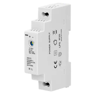 DIN-Schienen-Netzteil, 24VDC, 0,63A, 15W, 1 Modul DIN-Schienen-Netzteil, 24VDC, 0,63A, 15W, 1 Modul
