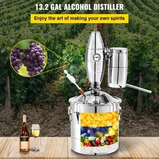 VEVOR Wasser Edelstahl-Destillierkolben 50L Getränk Destille Edelstahl Destillierkolben Getränk Destillation VEVOR Wasser Edelstahl-Destillierkolben 50L Getränk Destille Edelstahl Destillierkolben Getränk Destillation
