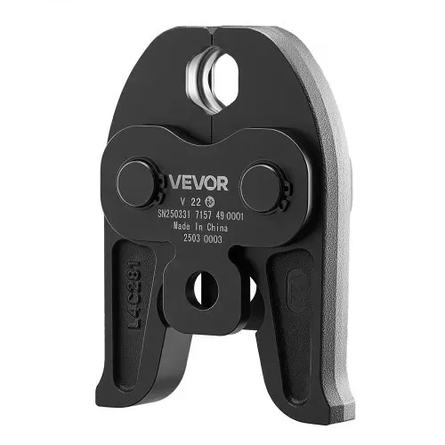 VEVOR V22 Pressbacke, 22 mm Presszange für V-Typ Edelstahlrohre, Crimpbacken aus Stahl, kompatibel mit Standard-Presswerkzeugen, ideal für Heizungs-, Lüftungs- und Klimasysteme, Gasleitungen – Bild 10