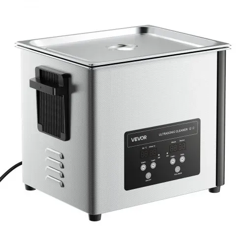 VEVOR 10 L Ultraschallreiniger, professionelle Ultraschallreinigungsmaschine mit Reinigungskorb & Digitalanzeige, 180 W Edelstahl 40 kHz Industrielle Reinigungsmaschine für Teile Vergaser Instrumente – Bild 10
