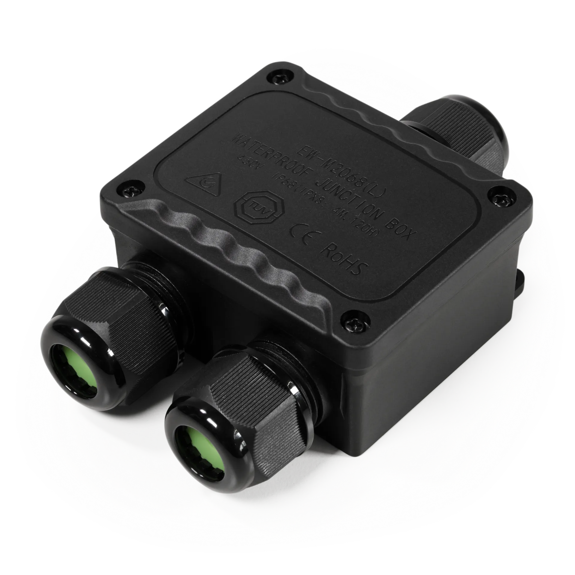 Abzweigdose McPower, IP68 – für Außen, 1 Ein- und 2 Ausgänge, Y-Version, 123x82x42mm Abzweigdose McPower, IP68 – für Außen, 1 Ein- und 2 Ausgänge, Y-Version, 123x82x42mm