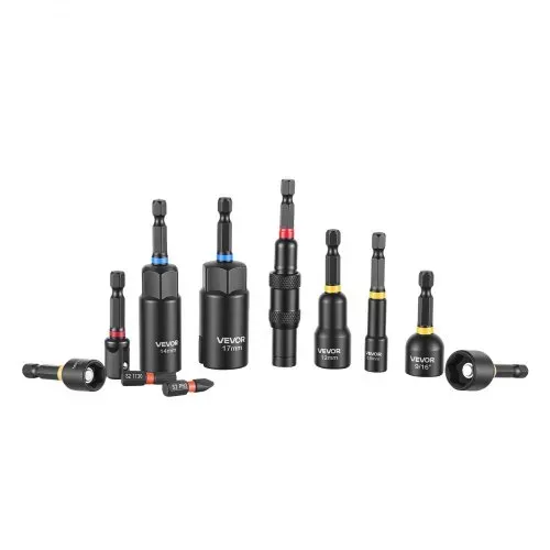 VEVOR Steckschlüsselsatz, 55-tlg., SAE- & Metrisch, Magnetische Steckschlüssel, mit Einsätzen, Verlängerung, Bits & Werkzeugkoffer, für Autoreparaturen, Heimwerkerarbeiten & DIY-Projekte – Bild 10