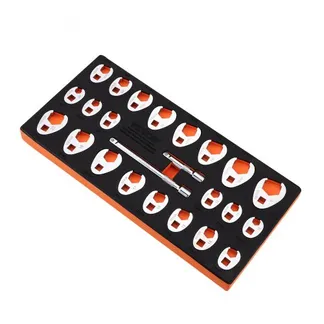 VEVOR 0,95 Antrieb Hahnenfußschlüsselsatz mit 2 Verlängerungsstangen, 24-teiliger Hahnenfußschlüsselsatz, SAE 0.95cm – 2,54cm & Metrisch 10-22mm, Hahnenfußschlüsselsatz aus CR-MO-Stahl VEVOR 0,95 Antrieb Hahnenfußschlüsselsatz mit 2 Verlängerungsstangen, 24-teiliger Hahnenfußschlüsselsatz, SAE 0.95cm – 2,54cm & Metrisch 10-22mm, Hahnenfußschlüsselsatz aus CR-MO-Stahl