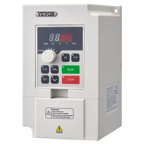 VEVOR Frequenzumrichter VFD 3 PS, 2,2 kW, 5 A, 3-Phasen-Wechselstrom, 380 V Eingang auf 3-Phasen-Wechselstrom, 0 – 380 V Ausgang, Frequenzumwandler, 50/60 Hz Eingang, 0 – 2000 Hz Ausgang – Bild 9
