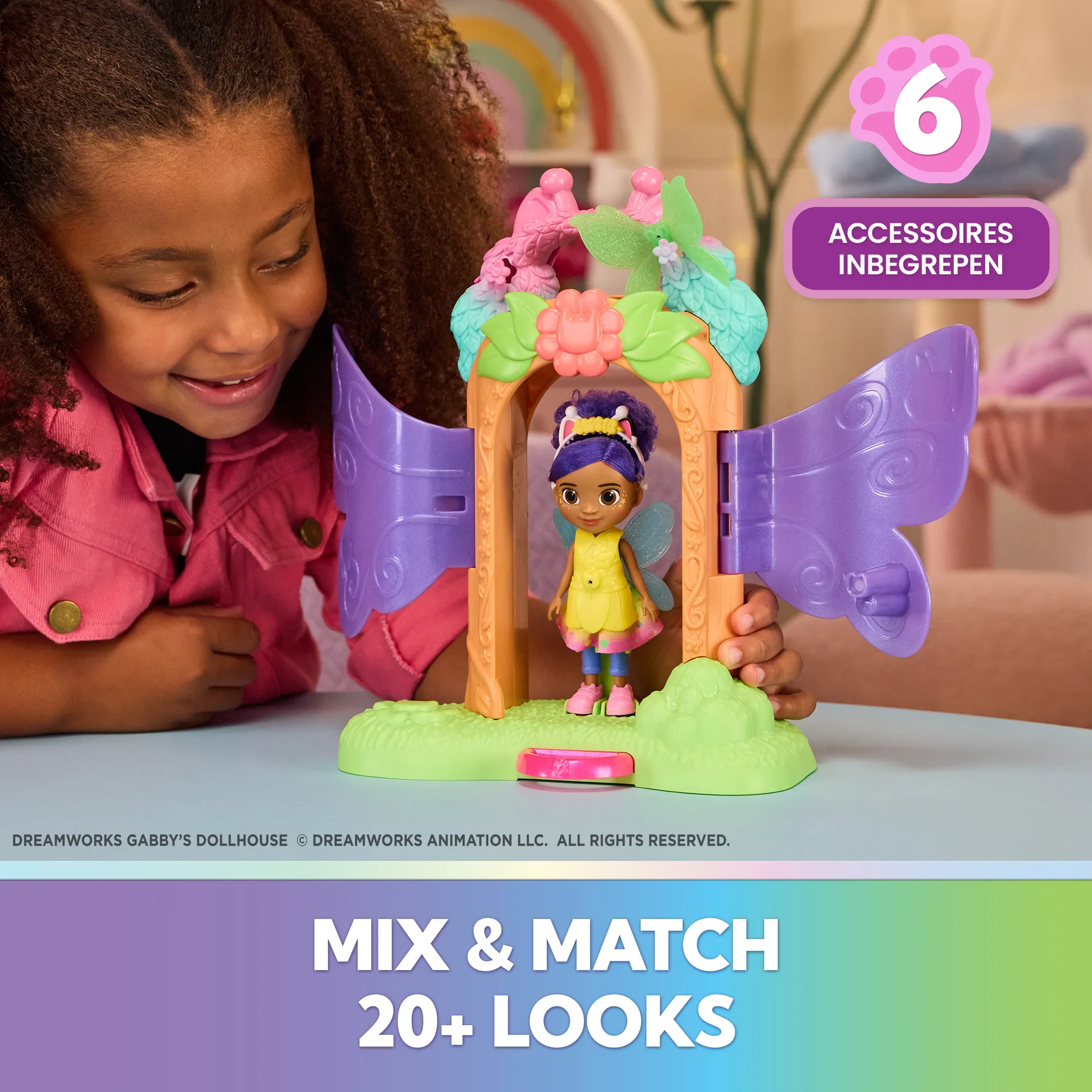 Gabby's Dollhouse - Fairylandia - Magisches Feen-Verwandlung Spielset für Kinder ab 3 Jahren – Bild 3