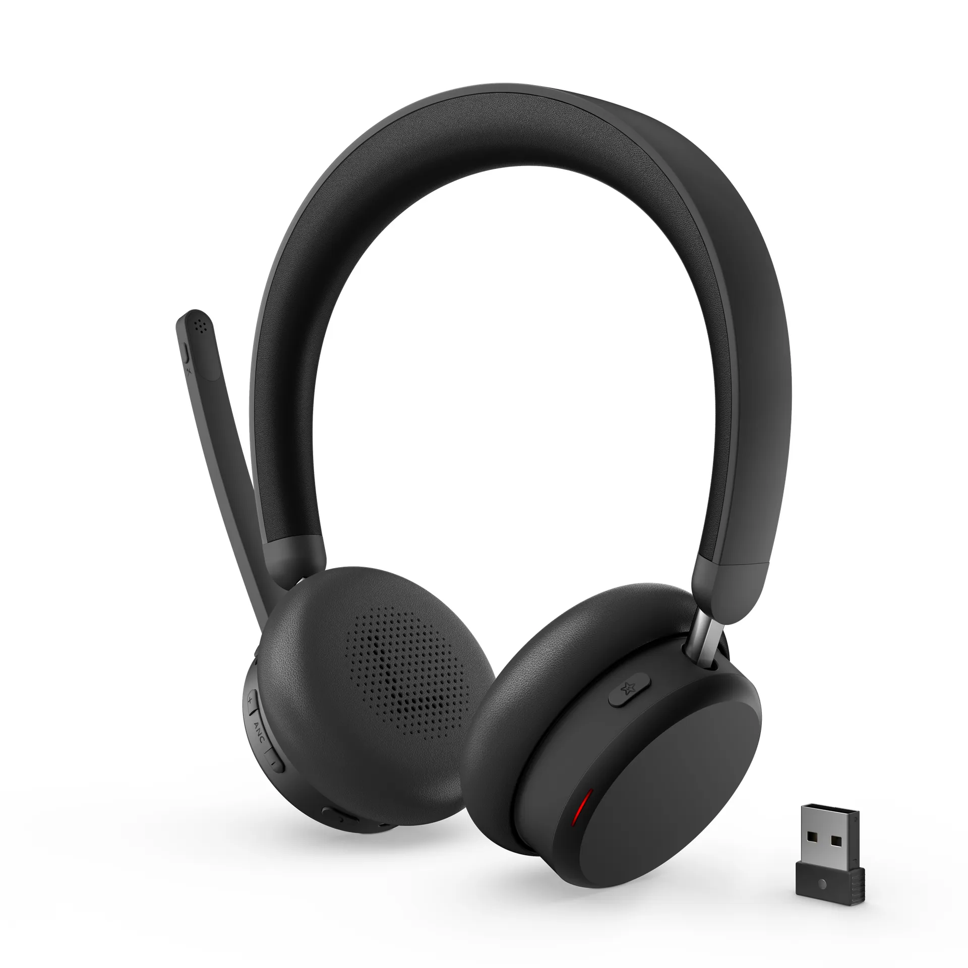 Lenovo ANC Headset 6550 Kopfhörer Kabellos Kopfband Büro/Callcenter USB Typ-C Bluetooth Schwarz – Bild 3