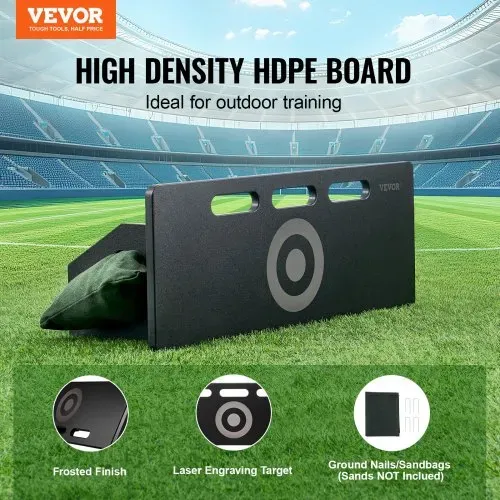 VEVOR Fußball Rebound Board, tragbares Prellwand 80 x 30 cm, HDPE Rebounder Ausrüstung mit 2 Rückprallwinkeln, Trainingsbrett Rebounder Kicker für Fußballtraining Pass- und Schussübungen VEVOR Fußball Rebound Board, tragbares Prellwand 80 x 30 cm, HDPE Rebounder Ausrüstung mit 2 Rückprallwinkeln, Trainingsbrett Rebounder Kicker für Fußballtraining Pass- und Schussübungen