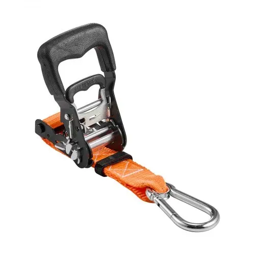 VEVOR Spanngurte, 38,1 x 1828,8 mm, Zurrgurte mit Karabinerhaken, 1100 kg Bruchlast, Tragetasche, Ratschenmechanismus für Umzüge, Anhänger, Motorräder, Kajaks, Autodächer, 2er-Pack – Bild 9