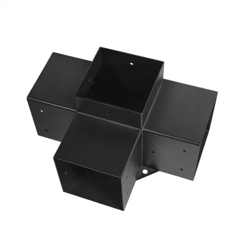 VEVOR Pfostenverbinder, passend für 142x142 mm Pfosten, 4-Wege-Hochleistungs-Eckhalterung, Woodworks DIY-Pfostenbasissatz, Pfostennecke für Pavillons, Terrassenpergolen, Blockhütten, 4 Stk. – Bild 10